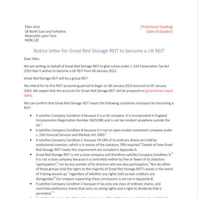 Simple case success letter